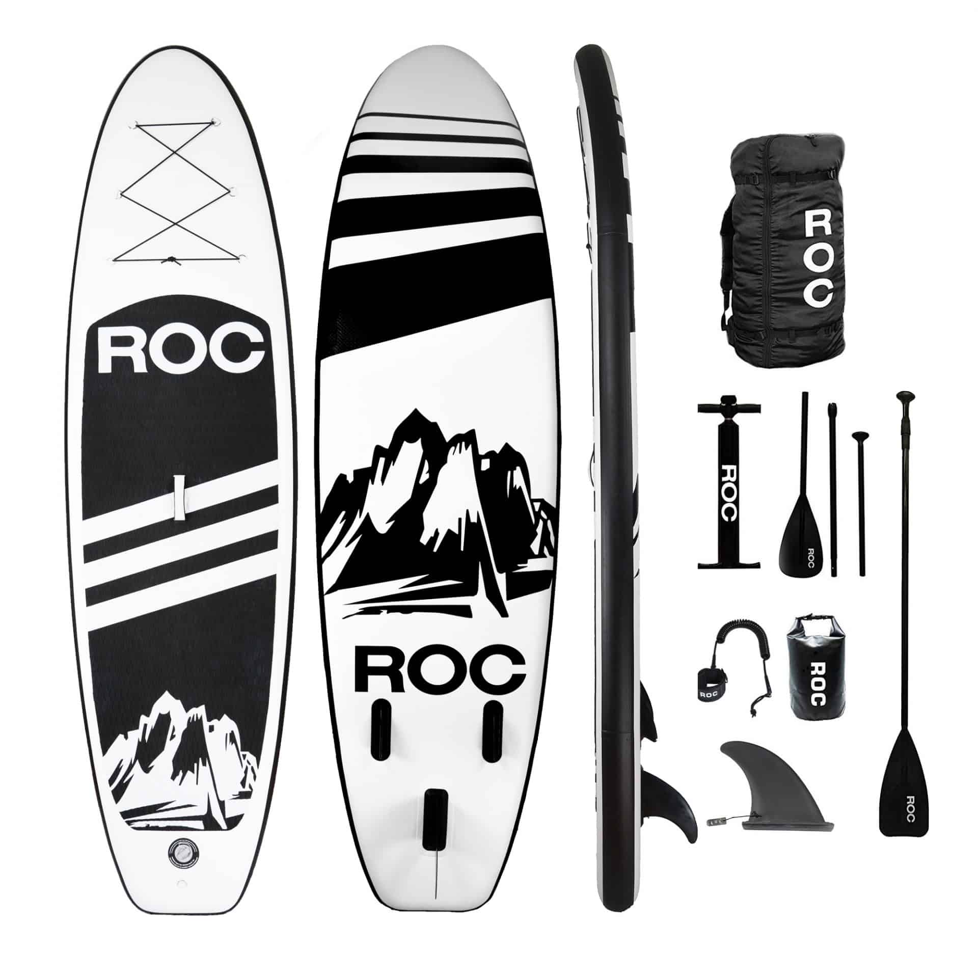 a sup's accessories on a white background.