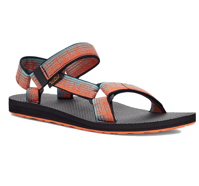 a pair of sandals on a green background.