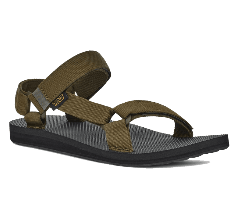 a man's sandal with a strap.