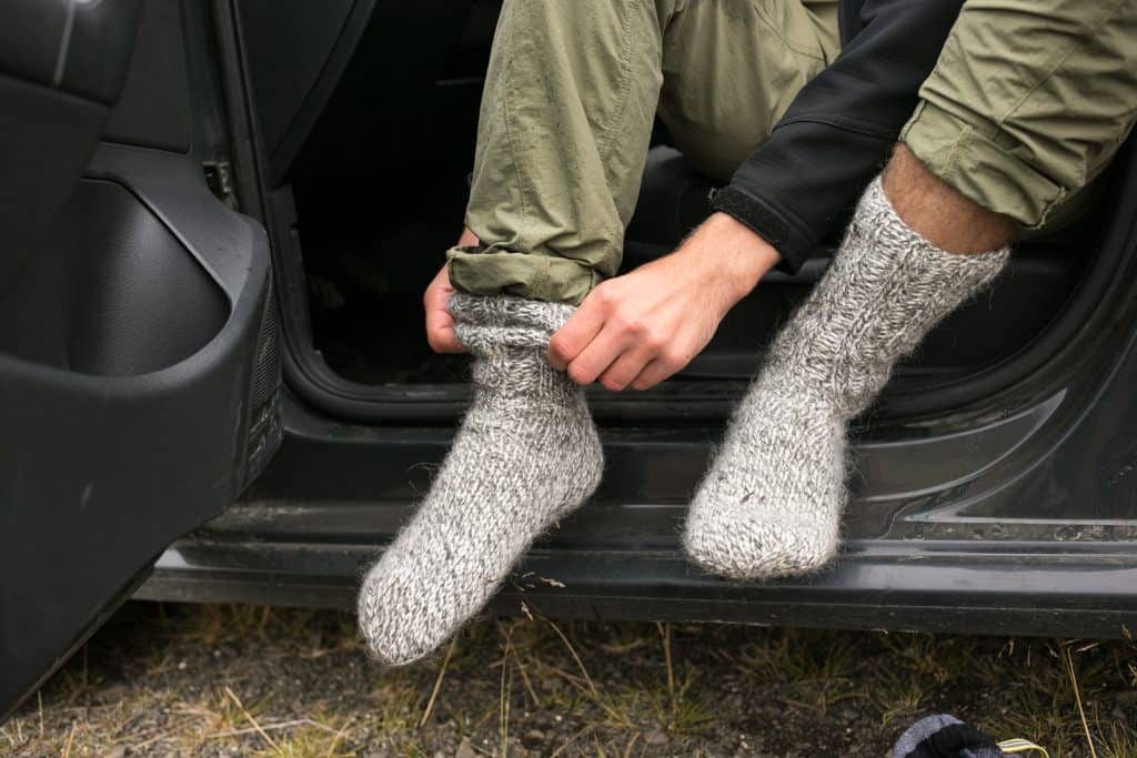 man-wears-socks