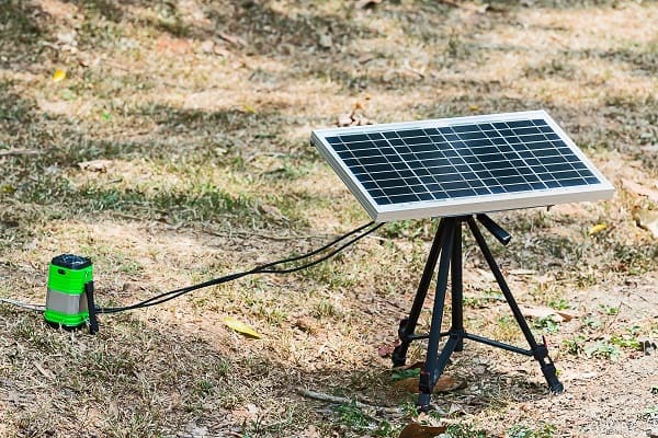 camping-light-charging-with-solar-panel