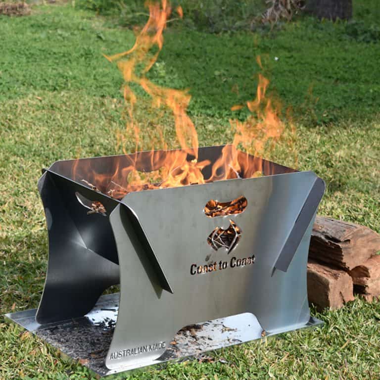 COAST STEEL PORTABLE 400MM FIRE PIT & EMBER TRAY KIT