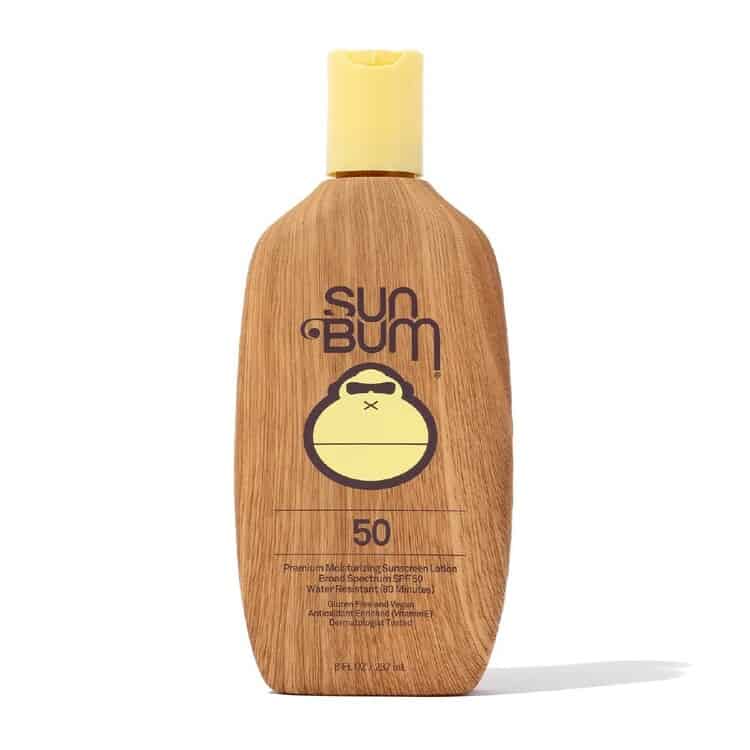 A bottle of the best sunscreen on a white background.