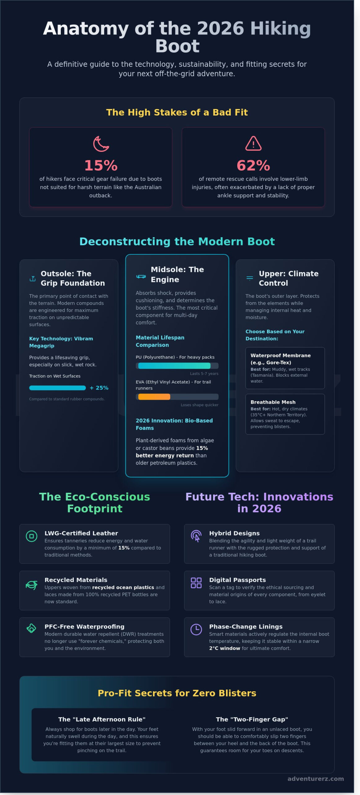 Best Hiking Boots 2026: The Adventurerz Guide to Rugged & Sustainable Footwear