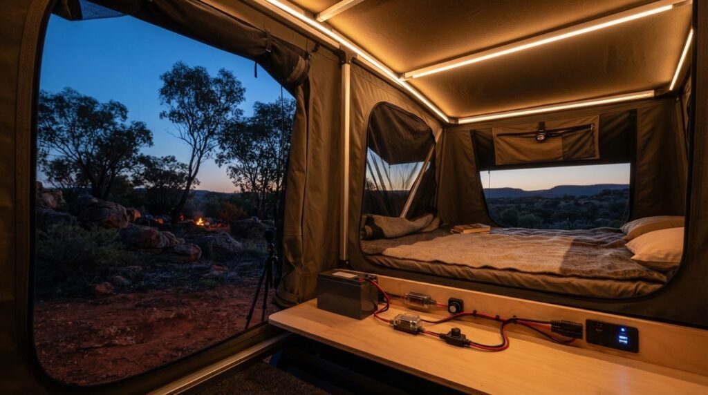 How to Add 12v Lighting Inside a Roof Top Tent