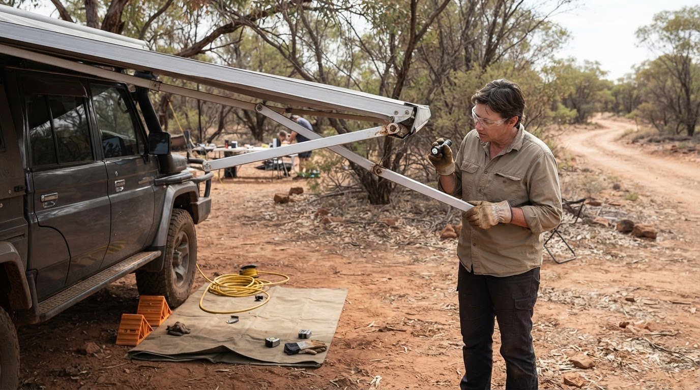 DIY Bent Awning Arm Repair: Safe Steps Before Starting