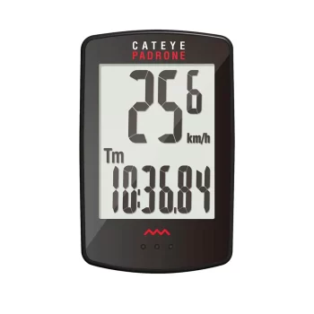 A digital bicycle computer displaying the time - Bike Accessories.